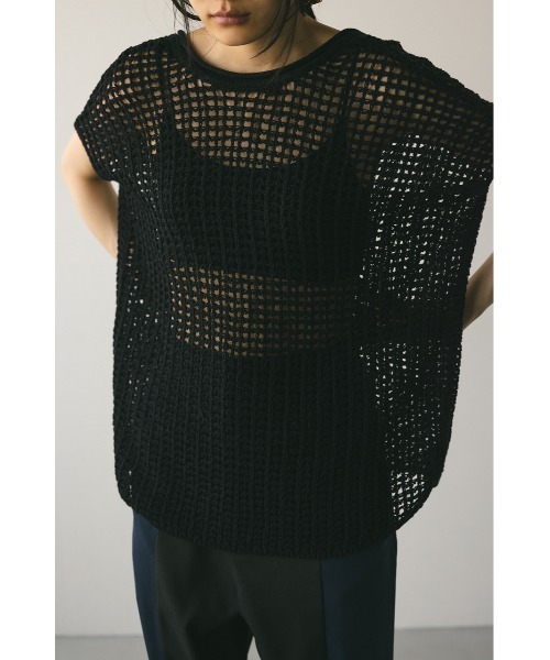 STYLEMIXER ニット セーター 2WAYクロシェニット レディース