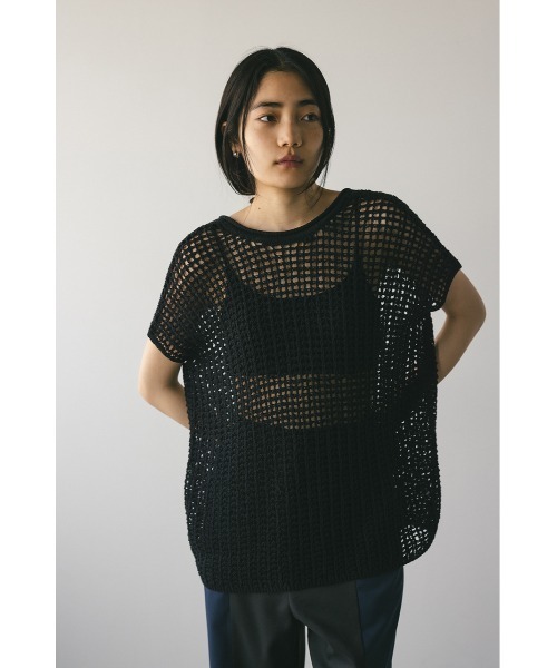 STYLEMIXER ニット セーター 2WAYクロシェニット レディース