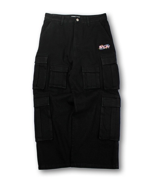 ガルフィー　ワイドパンツ　カーゴパンツ GALFY カーゴパンツ 「GALFY/ガルフィー」ダーティーデニム