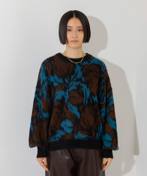 NOMINE ボタニカル ジャガード ニット NOMINE｜ボタニカル ジャガード ニット | Rakuten Fashion(楽天