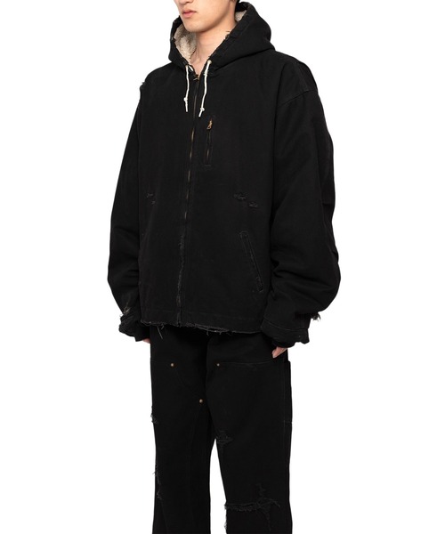 KAMIYA ブルゾン アウター BORO Duck Blouson メンズ : ZOZOTOWN