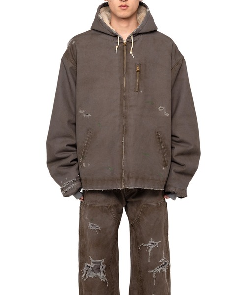 KAMIYA ブルゾン アウター BORO Duck Blouson メンズ : ZOZOTOWN Yahoo