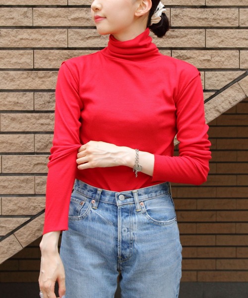 MEYAME（メヤメ） tシャツ ソフトリブタートルネック SOFT RIB
