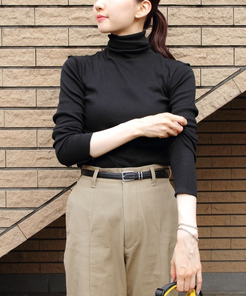 MEYAME（メヤメ） tシャツ ソフトリブタートルネック SOFT RIB
