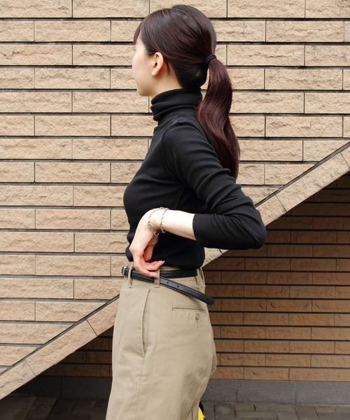 MEYAME（メヤメ） tシャツ ソフトリブタートルネック SOFT RIB