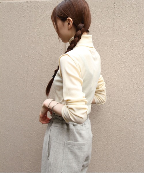 MEYAME（メヤメ） tシャツ ソフトリブタートルネック SOFT RIB