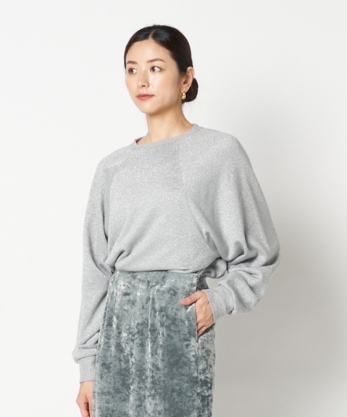tシャツ GLITTER SWEAT SHIRT レディース
