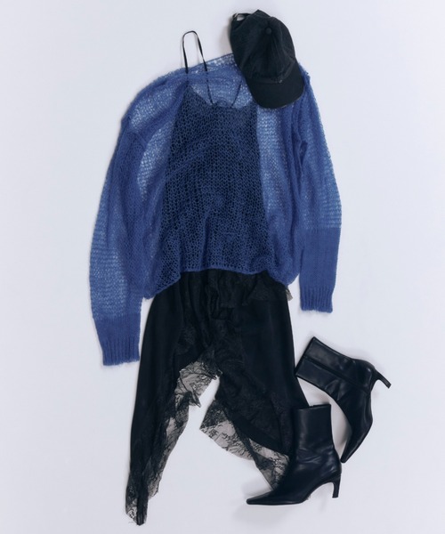 JOSE MOON（ジョゼムーン） ニット セーター MOHAIR HOLEDROP KNIT