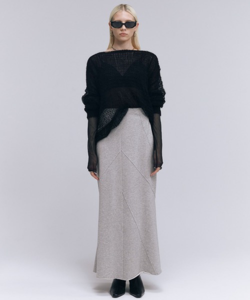 JOSE MOON ニット セーター MOHAIR HOLEDROP KNIT/モヘアホール