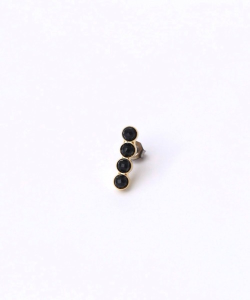 CERCA ピアス lien de aco +/ピアス 片耳 4連 ゴールド チタン