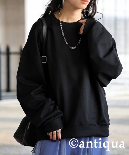 antiqua トレーナー スウェット ショート丈トップス レディース メンズ