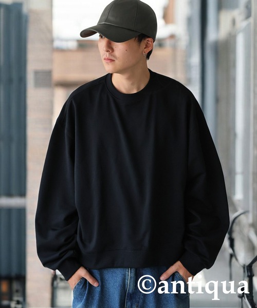 antiqua（アンティカ） トレーナー スウェット ショート丈トップス