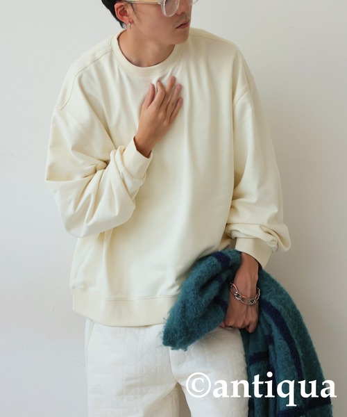antiqua（アンティカ） トレーナー スウェット ショート丈トップス