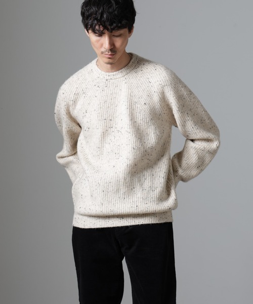 ★新品★nano・universe★ミックスツイードネップニット★ NANO universe（ナノ・ユニバース） セーター ニット ウールミックス