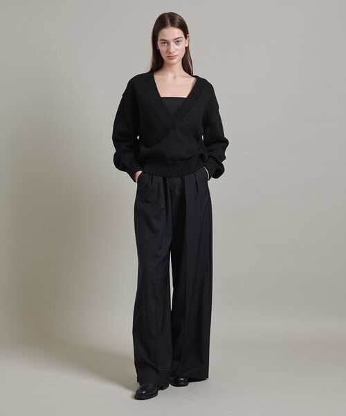 ニット セーター 「LOEFF」リリヤン Vネック ニット プルオーバー レディース LOEFF ニット セーター 「LOEFF」リリヤン Vネック プルオーバー