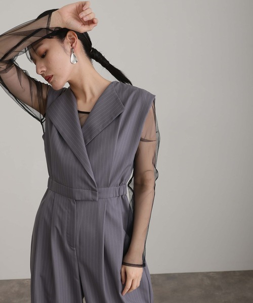 atlo パンツドレス オールインワン レース ブラック Lサイズ atlo パンツドレス 結婚式＆タイトペプラムセレモニー