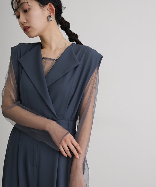 atlo（アトロ） パンツドレス ワイドフォーマルお呼ばれロング丈＆結婚