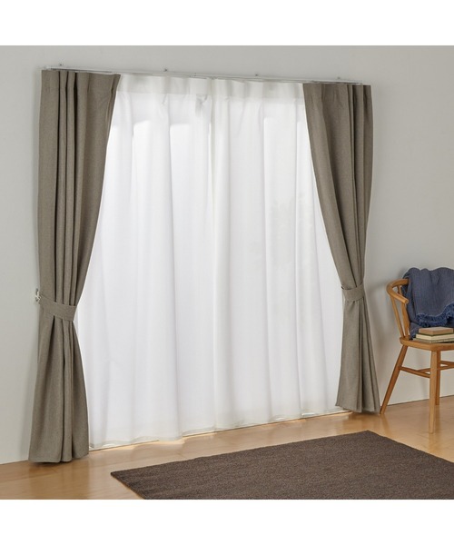 無印良品（MUJI） インテリア 熱を通しにくく透けにくいレースノン