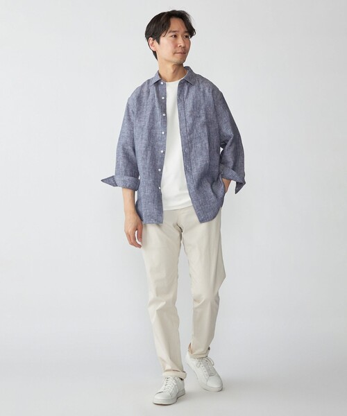 SHIPS（シップス） シャツ SHIPS: レイモンド レギュラーカラー リネン 
