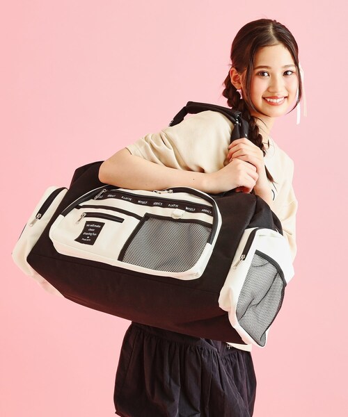 PINK-latte ボストンバッグ 「容量約45L」13000個突破！修学旅行