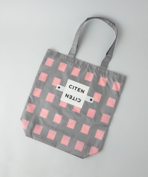 CITEN エコバッグ 「CITEN」くるくるパッチンジオメチェック