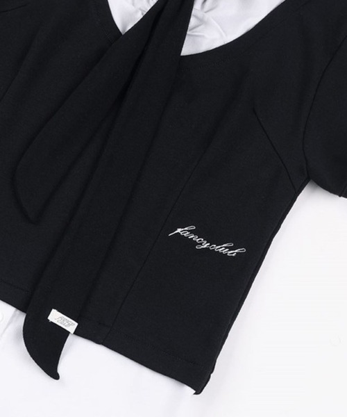 FANCY CLUB／リボンTシャツ FANCY CLUB／リボンTシャツ（シャツ/ブラウス）｜FANCY CLUB