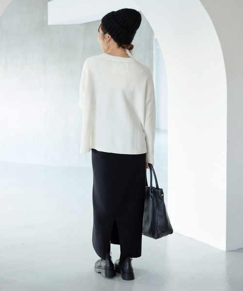 「SLOBE IENA」 ニットスカート 38 ブラック レディース_画像4