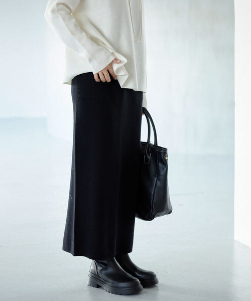 「SLOBE IENA」 ニットスカート 38 ブラック レディース_画像6