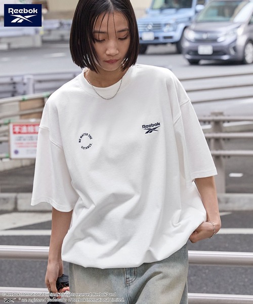 tシャツ REEBOK BASKET Tシャツ レディース Reebok tシャツ Reebok/リーボック 別注 ダブルロゴ刺繍