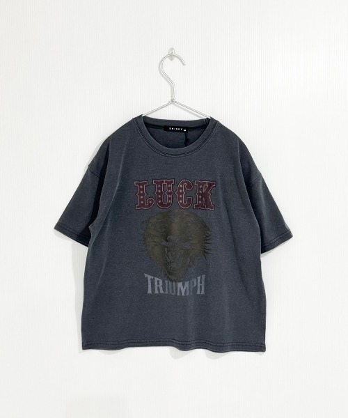 SHISKY（シスキー） tシャツ ピグメント加工 バイカーデザインフロント