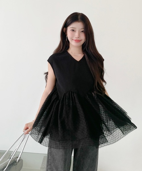 tシャツ 3段シアーペプラムTシャツ レディース : ZOZOTOWN Yahoo!店