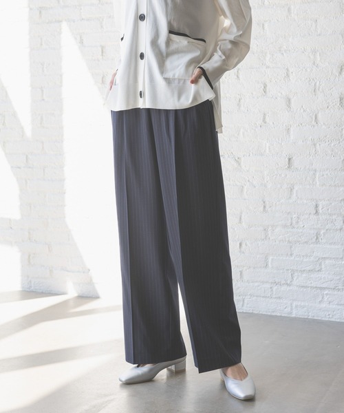 GLOBAL WORK パンツ ウツクシルエットDRYワイドパンツTall