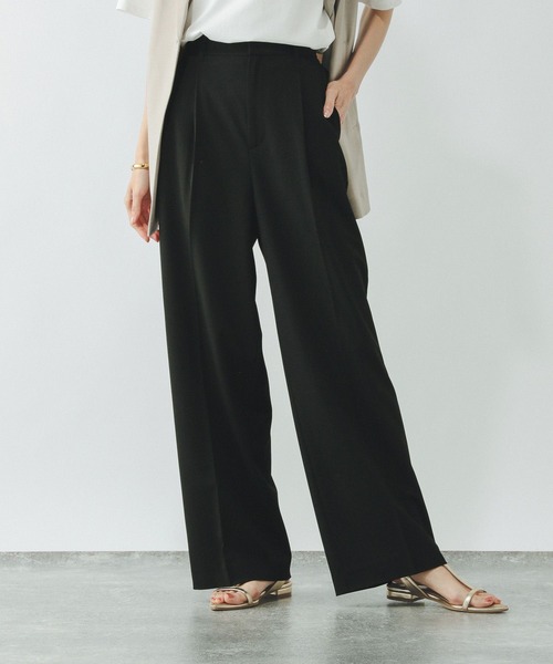 GLOBAL WORK パンツ ウツクシルエットDRYワイドパンツTall