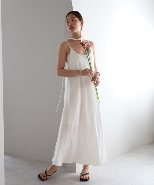【新品】acka resort camisole one-piece 新品】acka resort camisole one-piece ワンピース Acka. resort