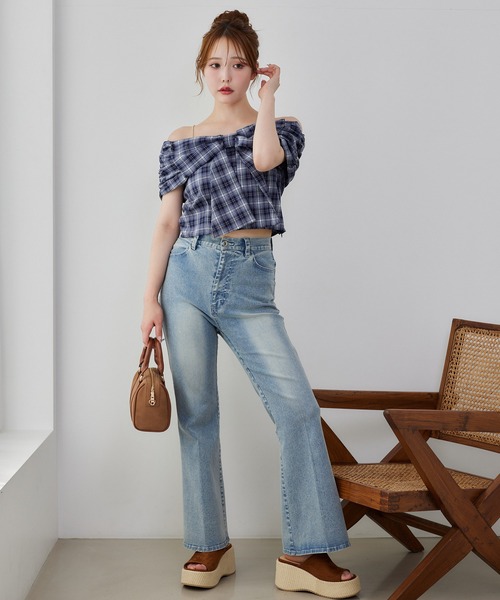 Acne Studios リボンストラップブラウス Acne Studios リボンストラップブラウス