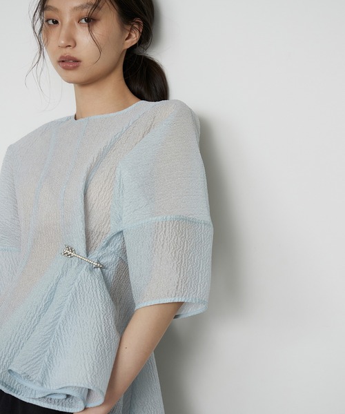 ルシェルブルー LE CIEL BLEU レースカラーブラウス ル シェル ブルー - LE CIEL BLEU | Bustier Layered | RESTIR