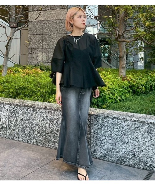 LE CIEL BLEU（ルシェルブルー） ブラウス シャツ シアージャカード