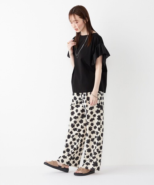 tシャツ SHIPS Colors:「手洗い可能」シルケット 天竺 2WAY トップス レディース SHIPS Colors tシャツ Colors:「手洗い可能」シルケット 天竺