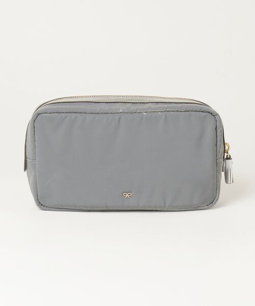 ANYA HINDMARCH シルバーポーチ 49,500円→20,000円 ANYA HINDMARCH 「ANYA HINDMARCH」 ポーチ FREE シルバー