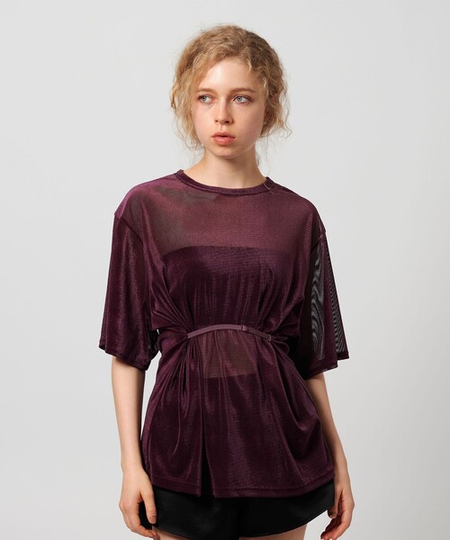 tシャツ ベロアTシャツ レディース NATURAL BEAUTY BASIC tシャツ ベロアTシャツ レディース