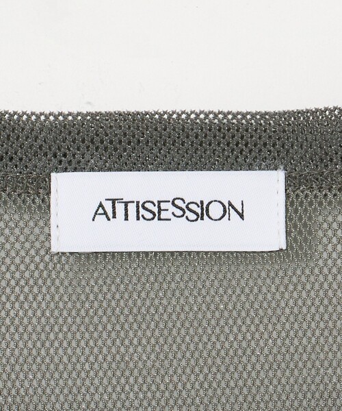 ATTISESSION tシャツ 「ATTISESSION」メッシュ ベロア Tシャツ