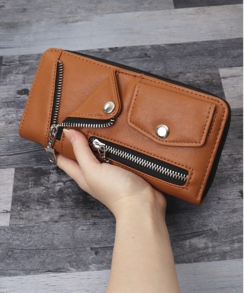 財布 Johnny the Fox Men's Leather Wallet (Dark Brown) | USA Made