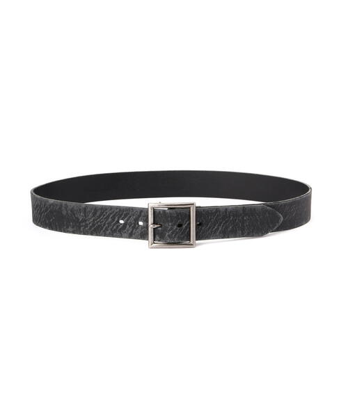 ベルト Leather belt Studded leather belt Black | Replay Jeans