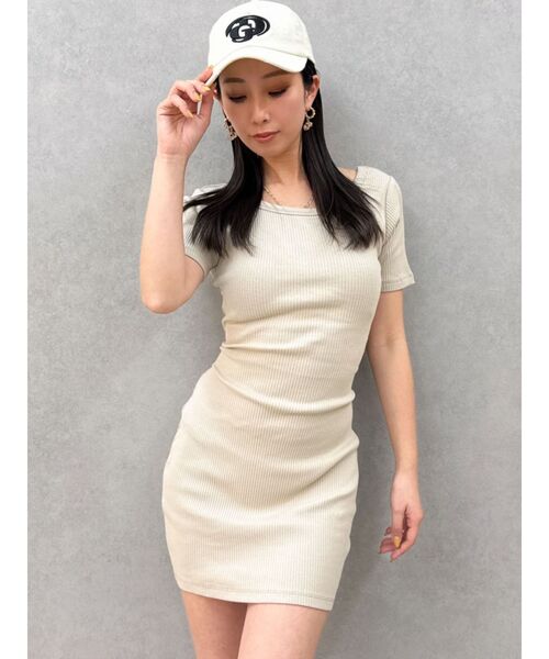 ❤︎未使用❤︎GYDA/ジェイダ☆BACKリボン クルーネック ワンピース GYDA（ジェイダ） ワンピース BACKリボン クルーネック ワンピース