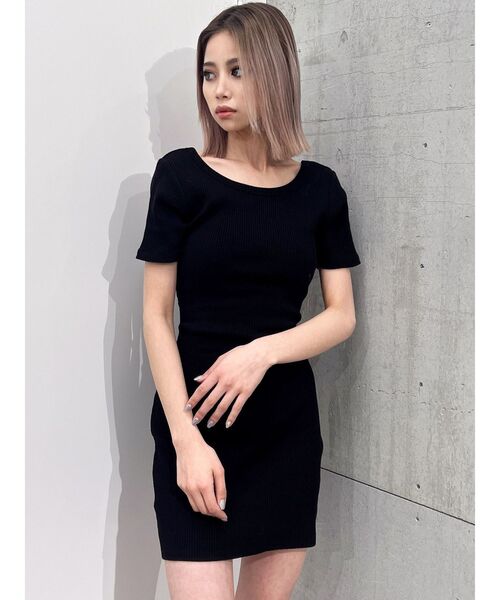 GYDA（ジェイダ） ワンピース BACKリボン クルーネック ワンピース