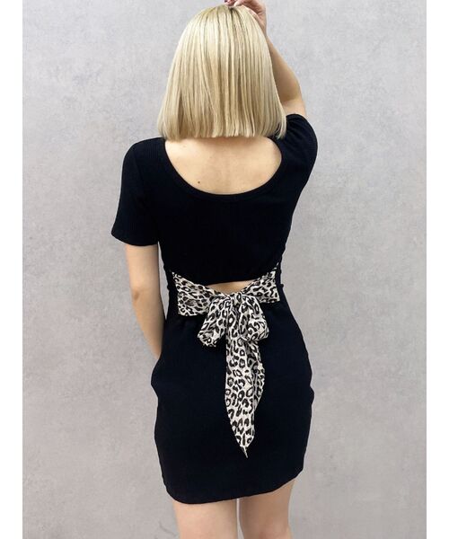 GYDA（ジェイダ） ワンピース BACKリボン クルーネック ワンピース