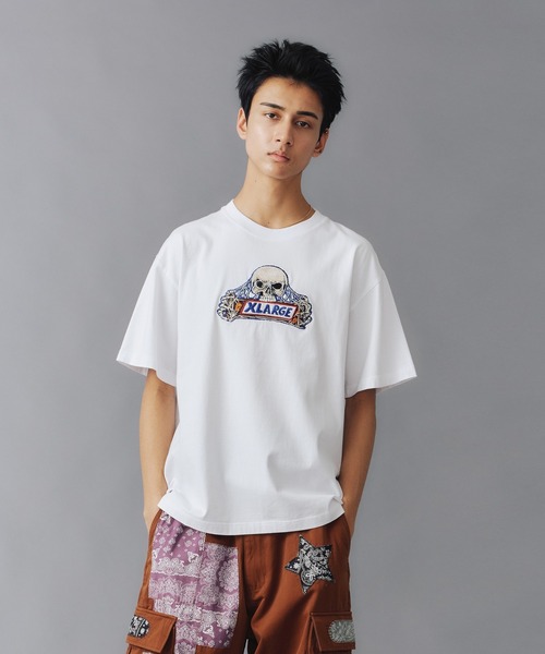 「XLARGE」 半袖Tシャツ L ブルー メンズ