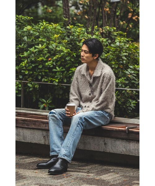 BEAMS（ビームス） シャツ リラックスフィット フリンジ シャツ メンズ