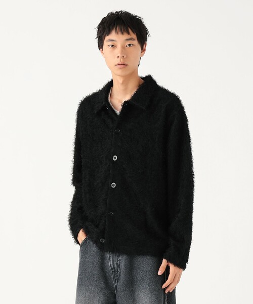 BEAMS フリンジシャツ BEAMS（ビームス） シャツ リラックスフィット フリンジ シャツ メンズ