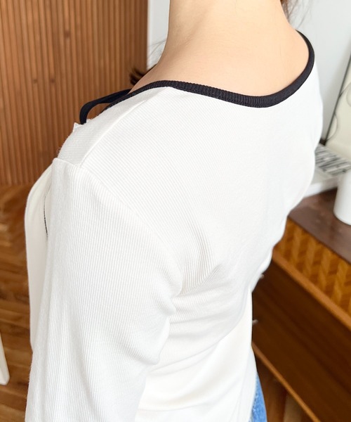 【新品】リボンモチーフカットソー リボンモチーフカットソー(カットソー)｜TOPS（トップス）｜CELFORD